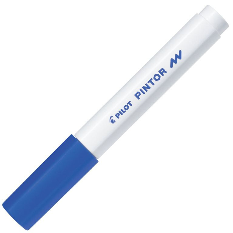 Akrylový popisovač Pilot Pintor, Fine, modrá