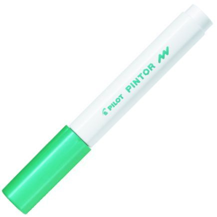 Akrylový popisovač Pilot Pintor, Fine, metalická zelená