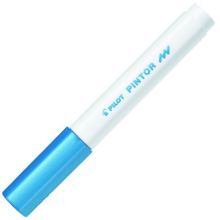 Akrylový popisovač Pilot Pintor, Fine, metalická modrá