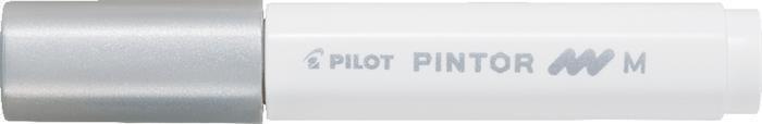 Akrylový popisovač Pilot Pintor, Medium, Stříbrná