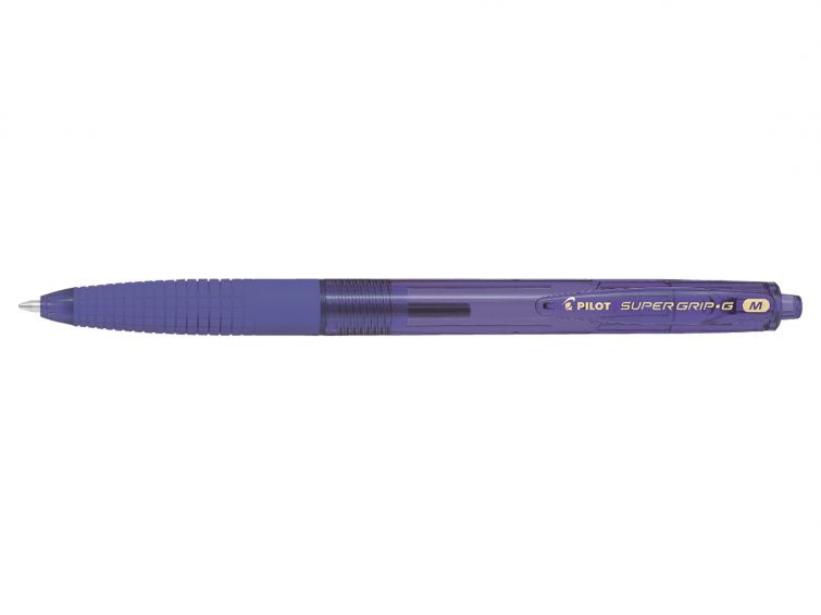 Pilot Super Grip-G Kuličkové pero stiskací hrot M - fialové