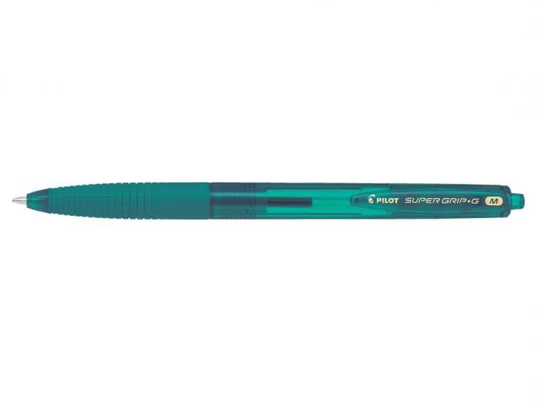 Pilot Super Grip-G Kuličkové pero stiskací hrot M - smaragdově zelené