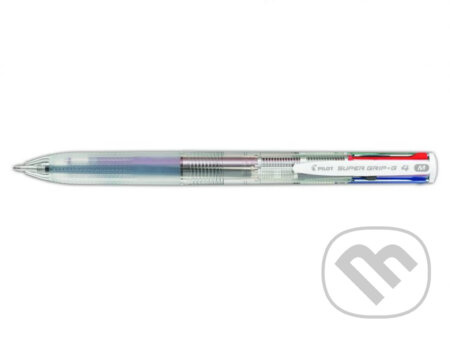 Pilot SuperGrip G 4 - čtyřbarevné kuličkové pero - transparentní
