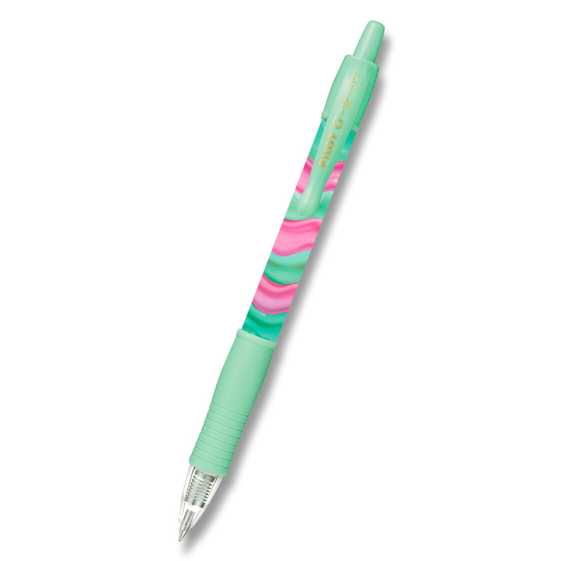 Gelový roller Pilot G-2 07 Flow - 0,32 mm, zelený, černý inkoust