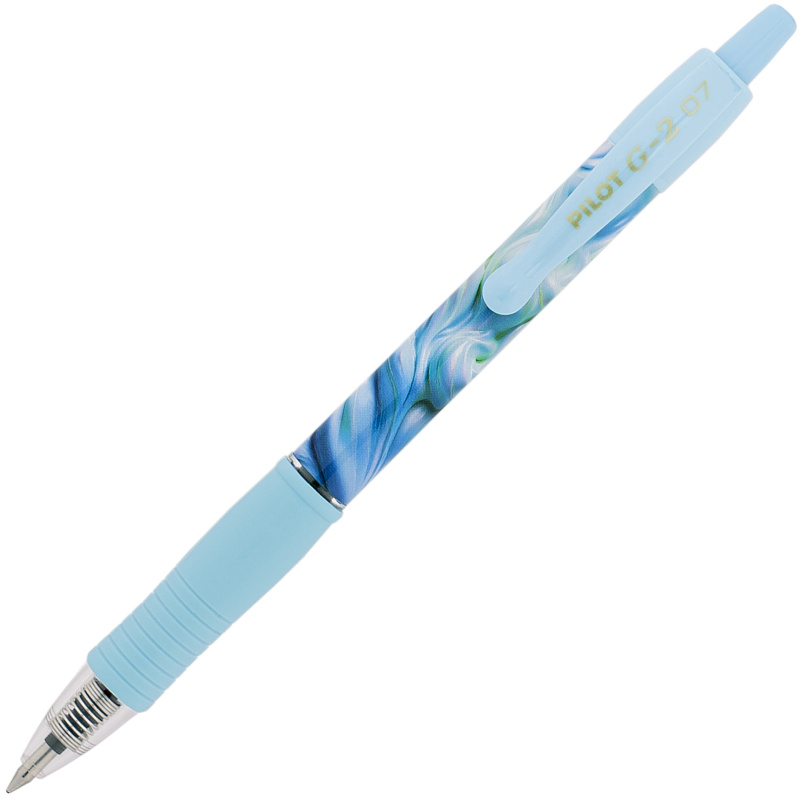 Gelový roller Pilot G-2 07 Flow - 0,32 mm, modrý, modrý inkoust
