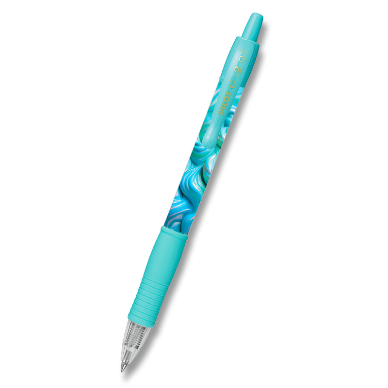 Gelový roller Pilot G-2 07 Flow - 0,32 mm, modrý, modrý inkoust