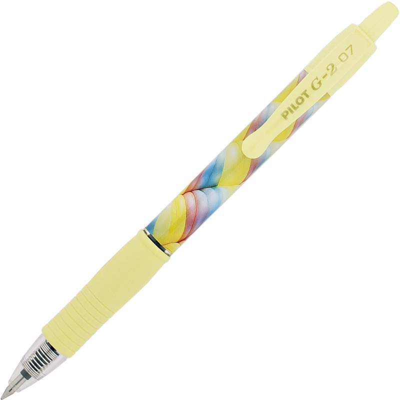 Gelový roller Pilot G-2 07 Flow - 0,32 mm, žlutý, černý inkoust