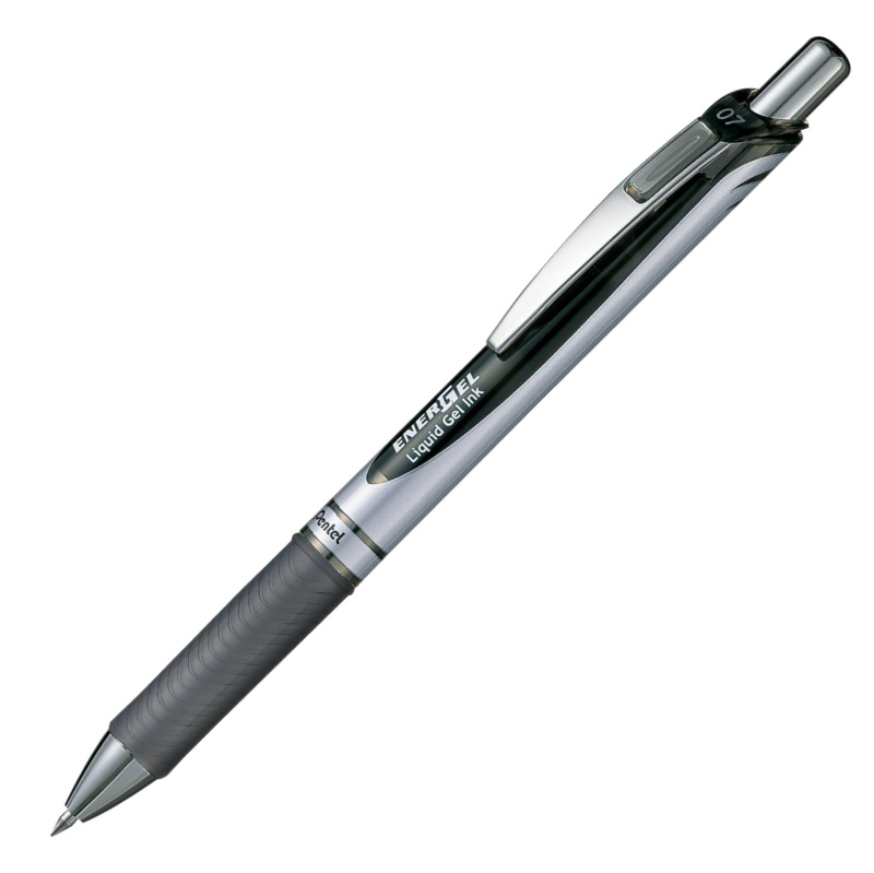 Gelový roller Pentel Energel - černý, 0,7 mm