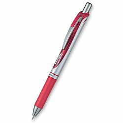 Gelový roller Pentel Energel - červený, 0,7 mm