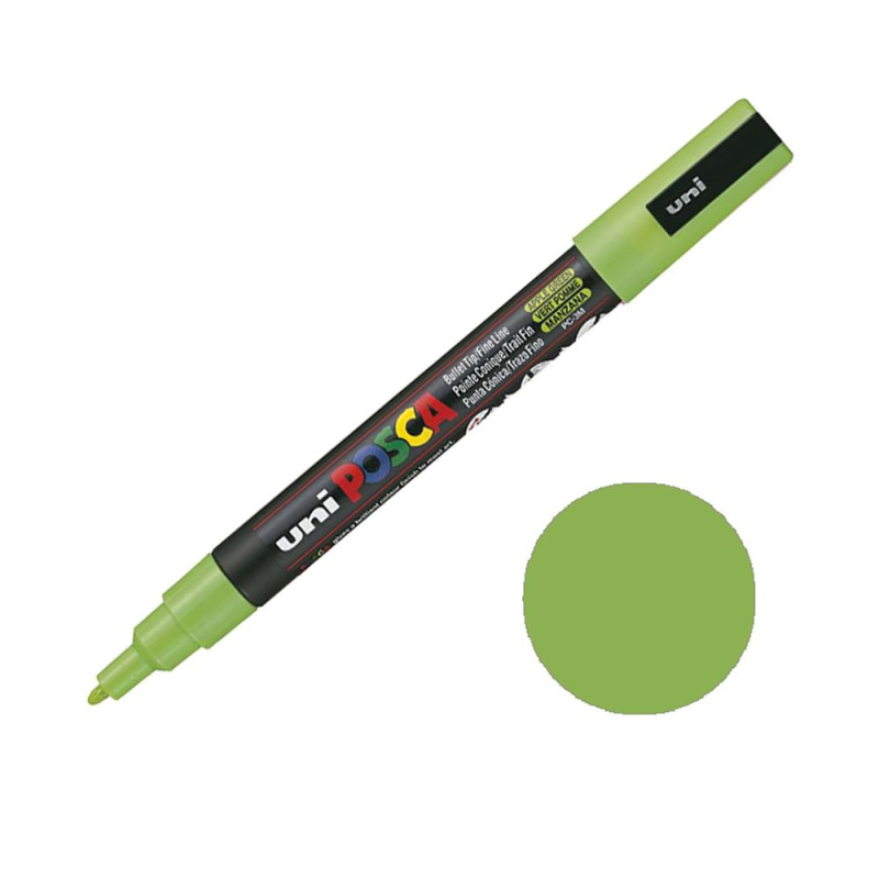 Posca Akrylový fix Posca PC-3M - VYBERTE ODSTÍN - Akrylový fix Posca PC-3M - zelené jablko