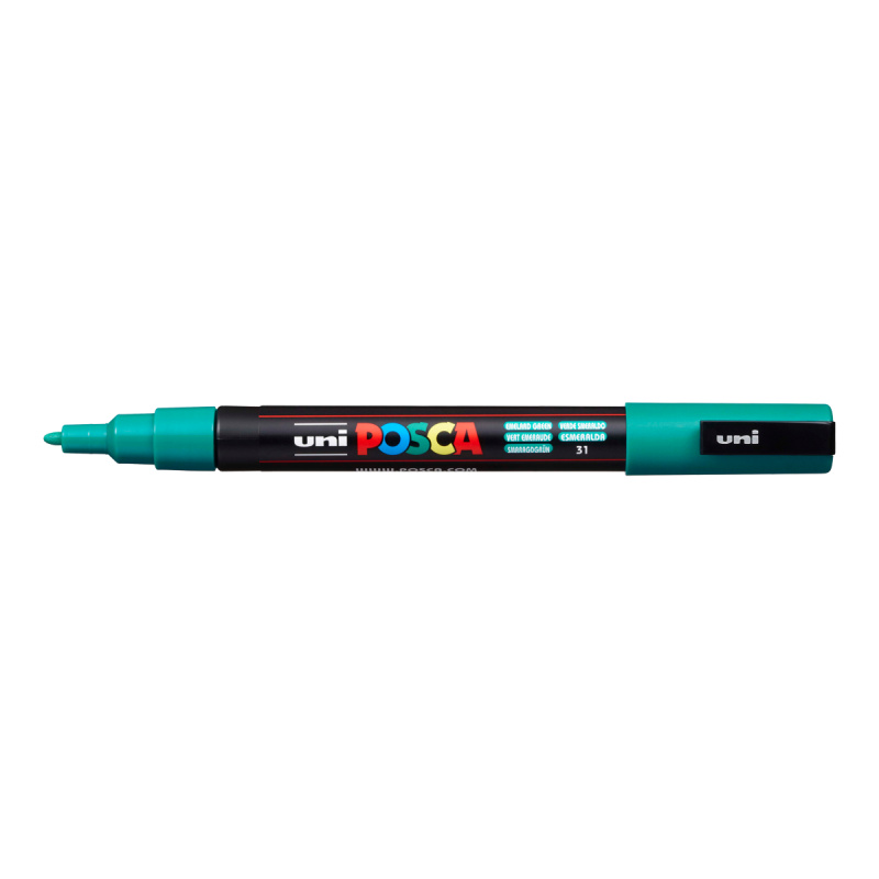 Posca Akrylový fix Posca PC-3M - VYBERTE ODSTÍN - Akrylový fix Posca PC-3M - smaragdově zelený