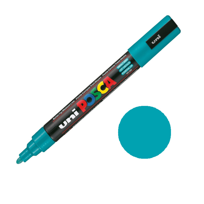 Posca Akrylový fix Posca PC-5M - VYBERTE ODSTÍN - Akrylový fix Posca PC-5M - smaragdově zelený