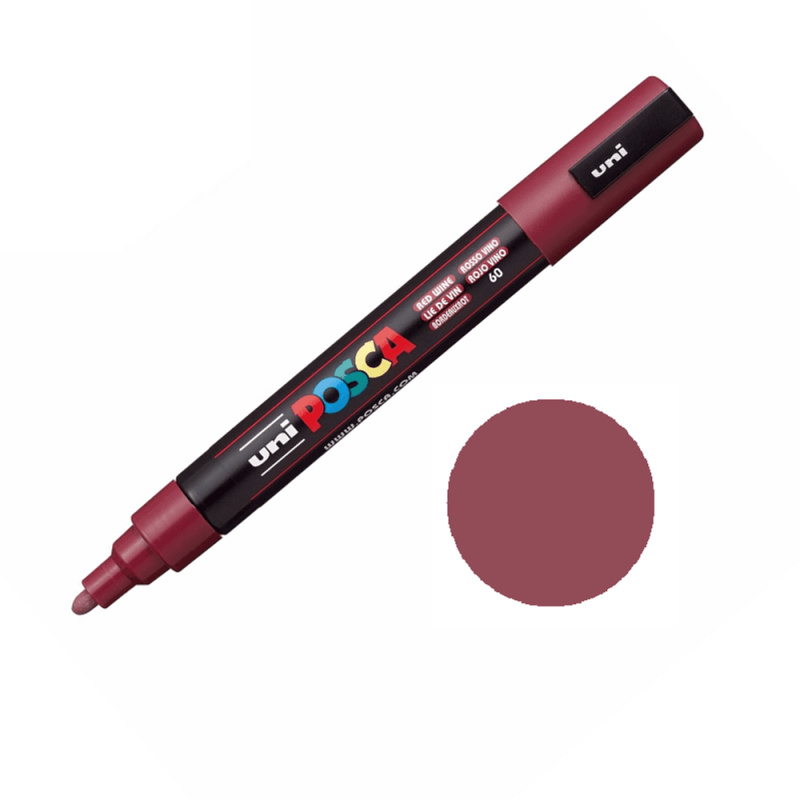 Posca Akrylový fix Posca PC-5M - VYBERTE ODSTÍN - Akrylový fix Posca PC-5M - vínový
