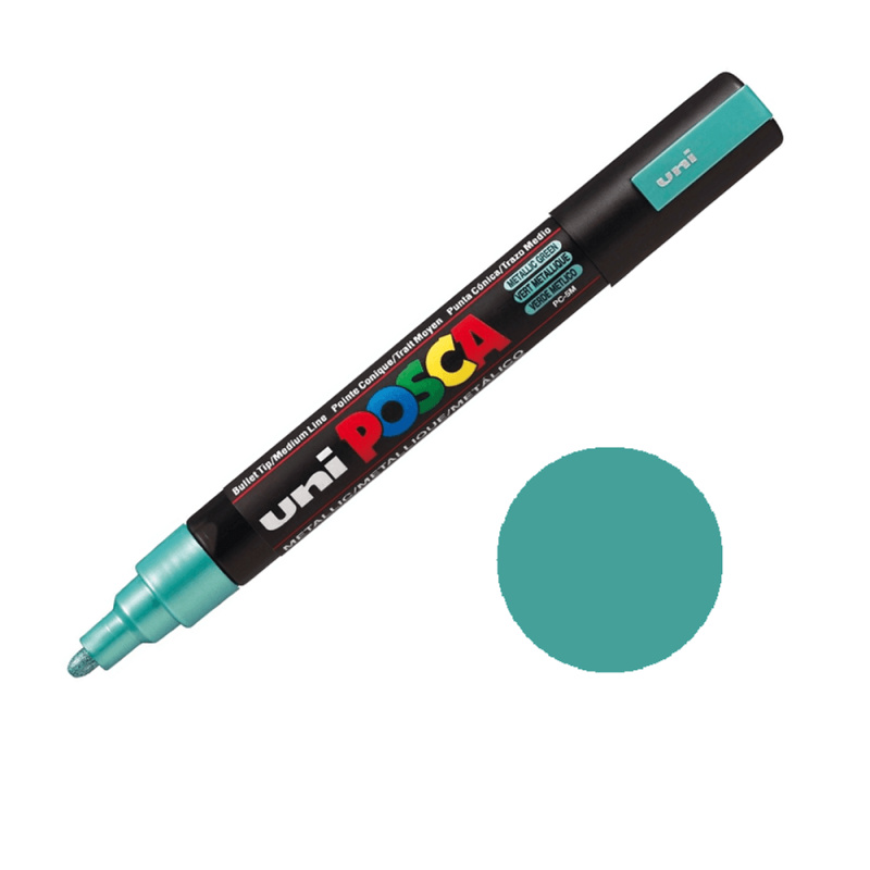 POSCA akrylový popisovač - metalicky zelený 2,5 mm OFFICE LINE spol. s r.o.