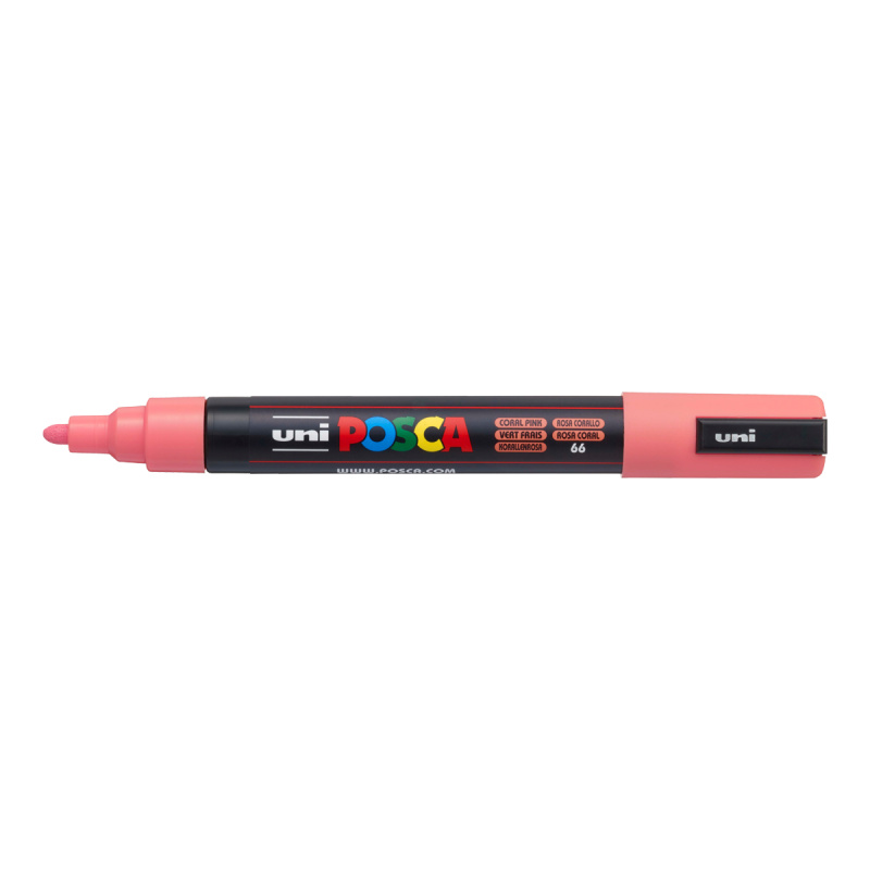 Akrylový popisovač POSCA, PC-5M, 2,5 mm, korálově růžový
