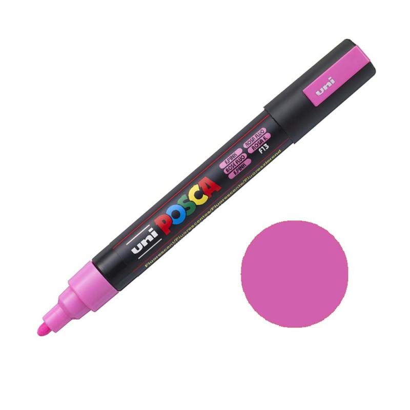 Posca Akrylový fix Posca PC-5M - VYBERTE ODSTÍN - Akrylový fix Posca PC-5M - fluorescenční růžový