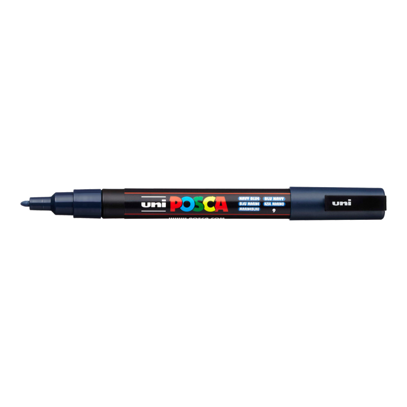 Akrylový popisovač POSCA, PC-3M, 0,9-1,3 mm, námořní modř