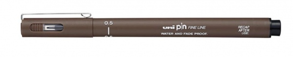 Liner UNI PIN - 0,5 mm, sépie UNI