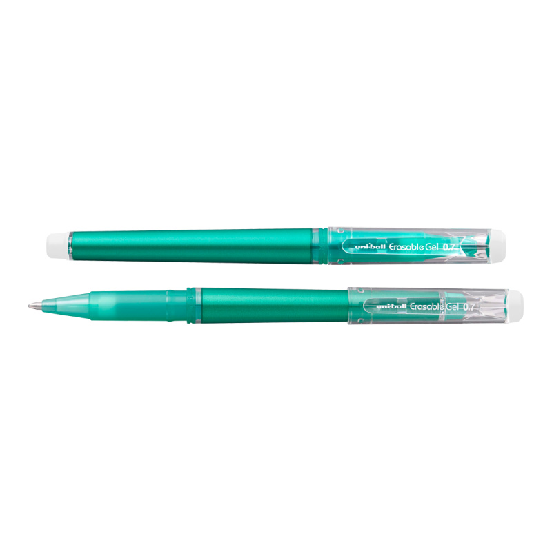 Gumovatelné pero s víčkem UNI 0,7 mm - zelené