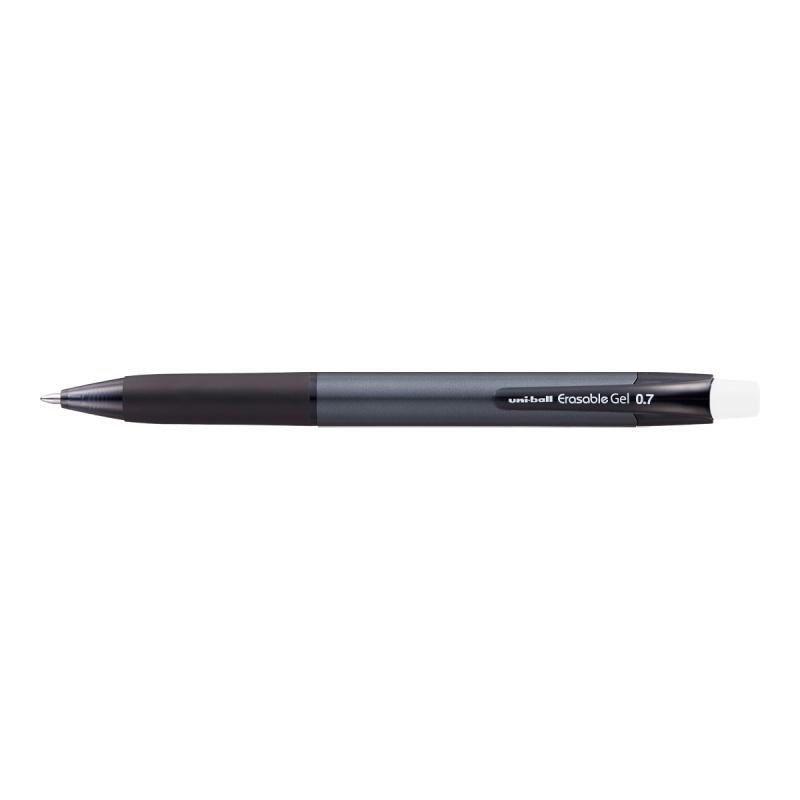 Gumovatelné pero stiskací UNI 0,7 mm - černé