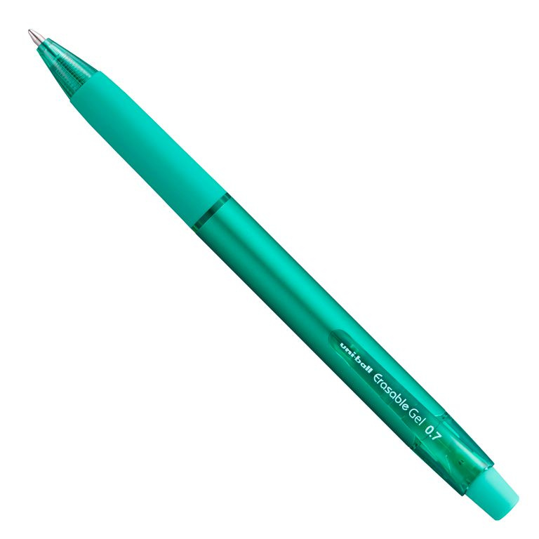 Gumovatelné pero stiskací UNI 0,7 mm - zelené