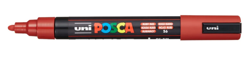 POSCA akrylový popisovač červený ruby 2,5 mm OFFICE LINE spol. s r.o.
