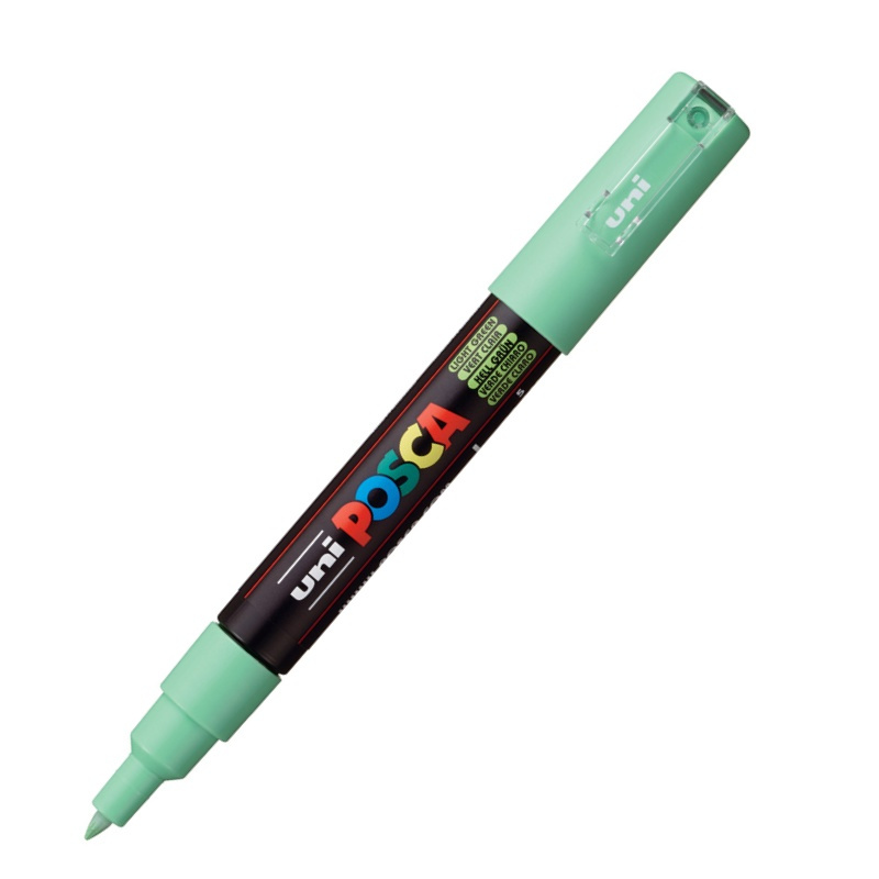 Posca akrylový popisovač PC-1M, 0,7 - 1 mm, světle zelená (s extra tenkým hrotem)