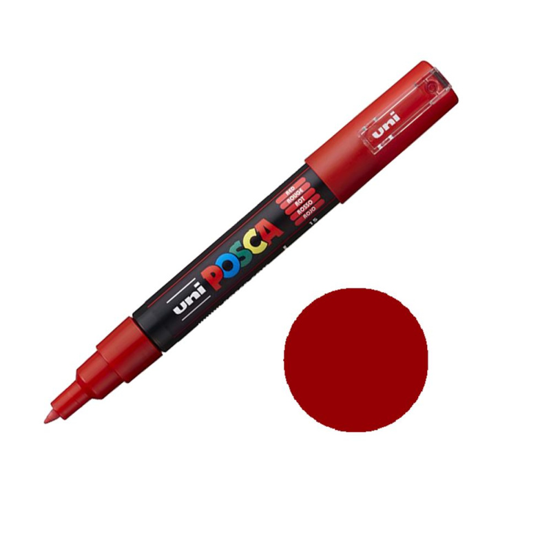 POSCA akrylový popisovač - červený 0,7 - 1 mm OFFICE LINE spol. s r.o.