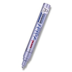 Lakový popisovač Uni PX 20 - stříbrný