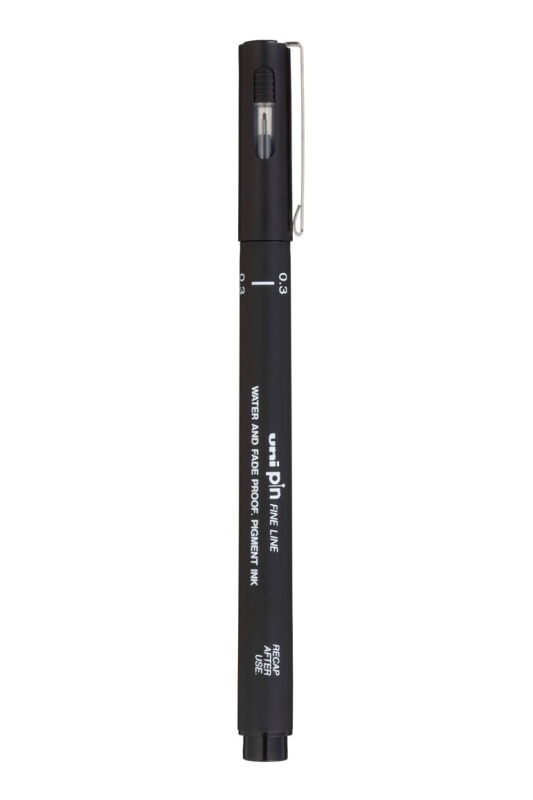 Liner UNI PIN - 0,3 mm, černý UNI