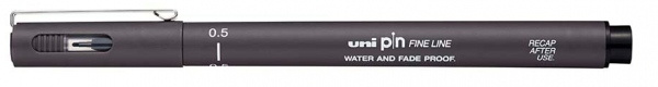 Liner UNI PIN - 0,5 mm, černý UNI