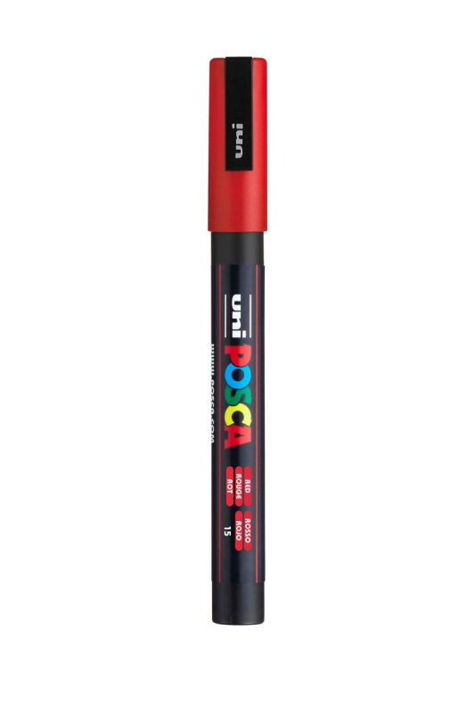 POSCA akrylový popisovač - červený 0,9 - 1,3 mm OFFICE LINE spol. s r.o.