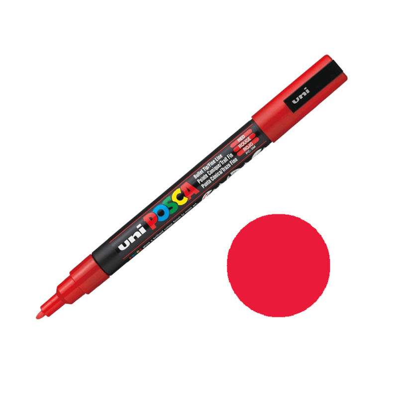 POSCA akrylový popisovač - červený 0,9 - 1,3 mm OFFICE LINE spol. s r.o.
