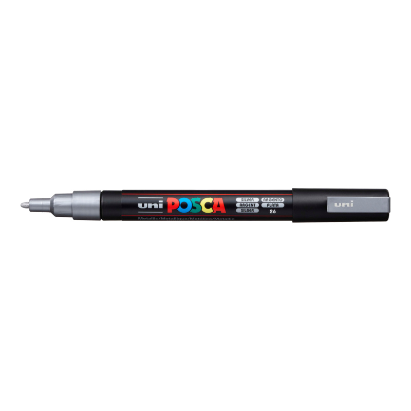 Posca Akrylový fix Posca PC-3M - VYBERTE ODSTÍN - Akrylový fix Posca PC-3M - stříbrný