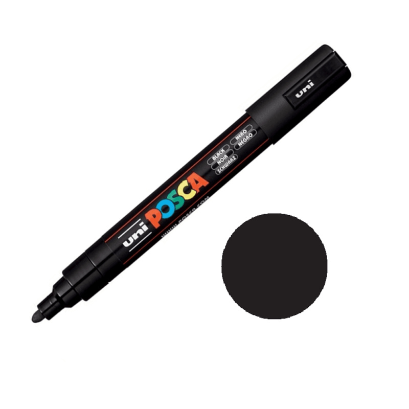 Posca Akrylový fix Posca PC-5M - VYBERTE ODSTÍN - Akrylový fix Posca PC-5M - černý