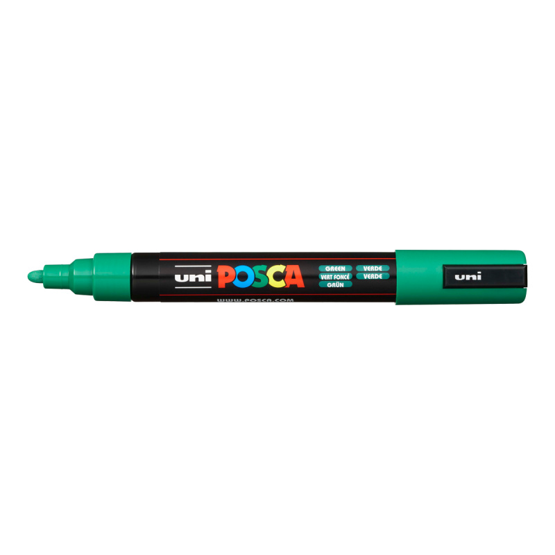 Akrylový popisovač POSCA, PC-5M, 2,5 mm, zelený