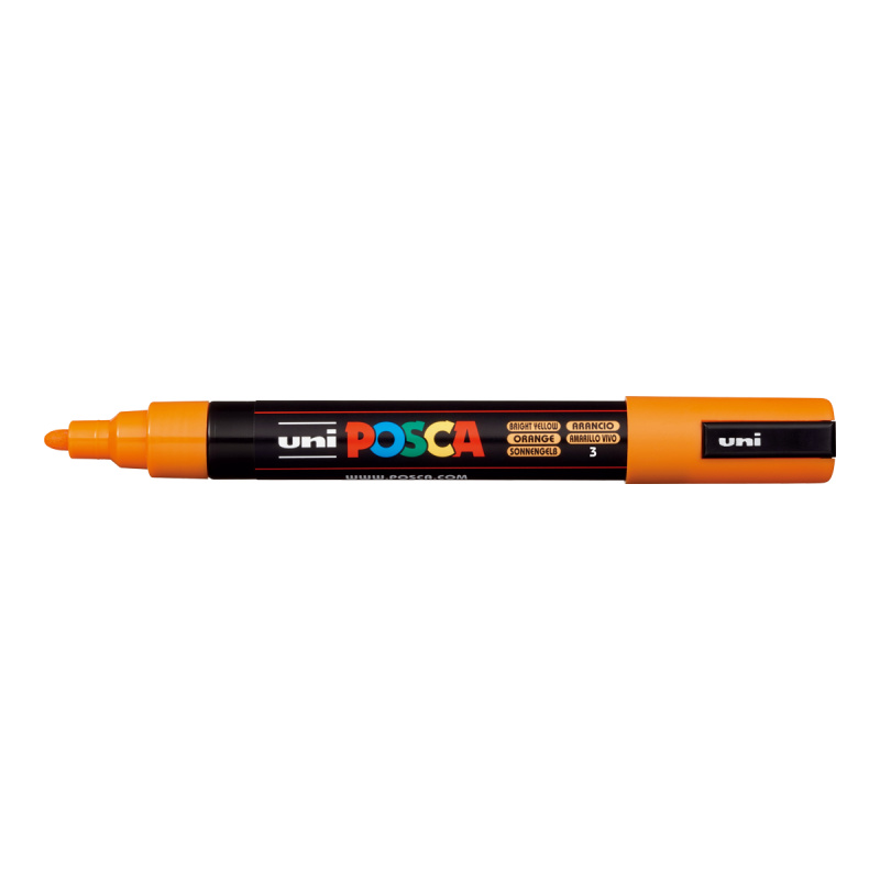 Akrylový popisovač POSCA, PC-5M, 2,5 mm, poměrančový