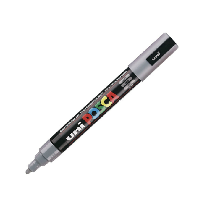 Posca Akrylový fix Posca PC-5M - VYBERTE ODSTÍN - Akrylový fix Posca PC-5M - šedý
