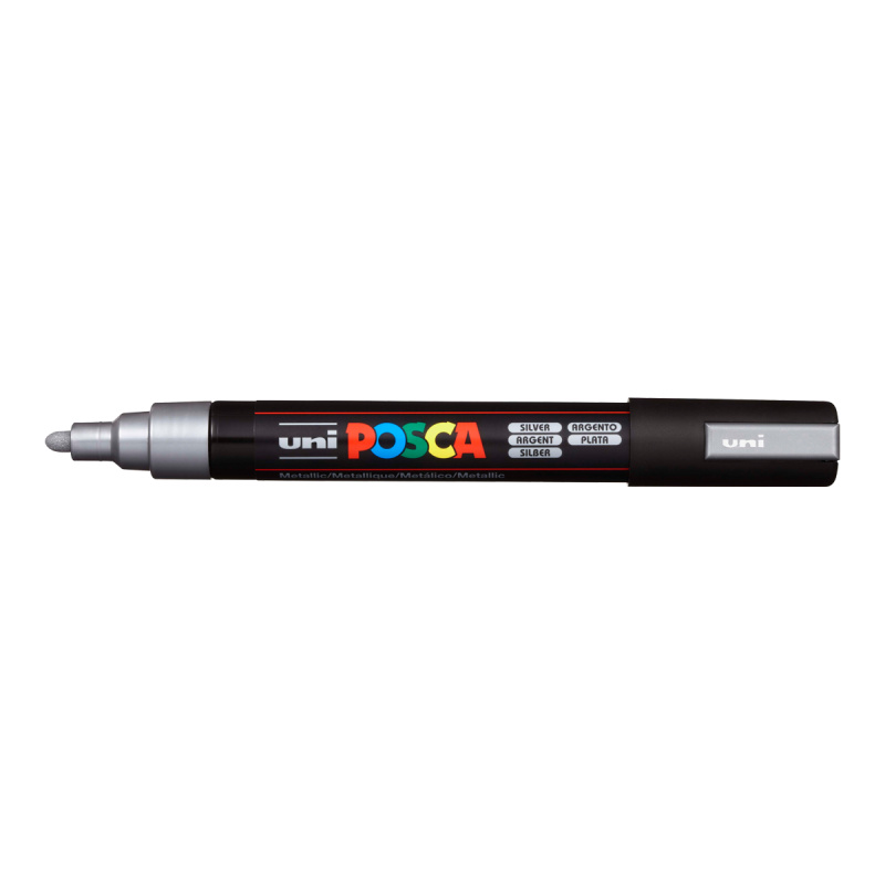Posca Akrylový fix Posca PC-5M - VYBERTE ODSTÍN - Akrylový fix Posca PC-5M - stříbrný