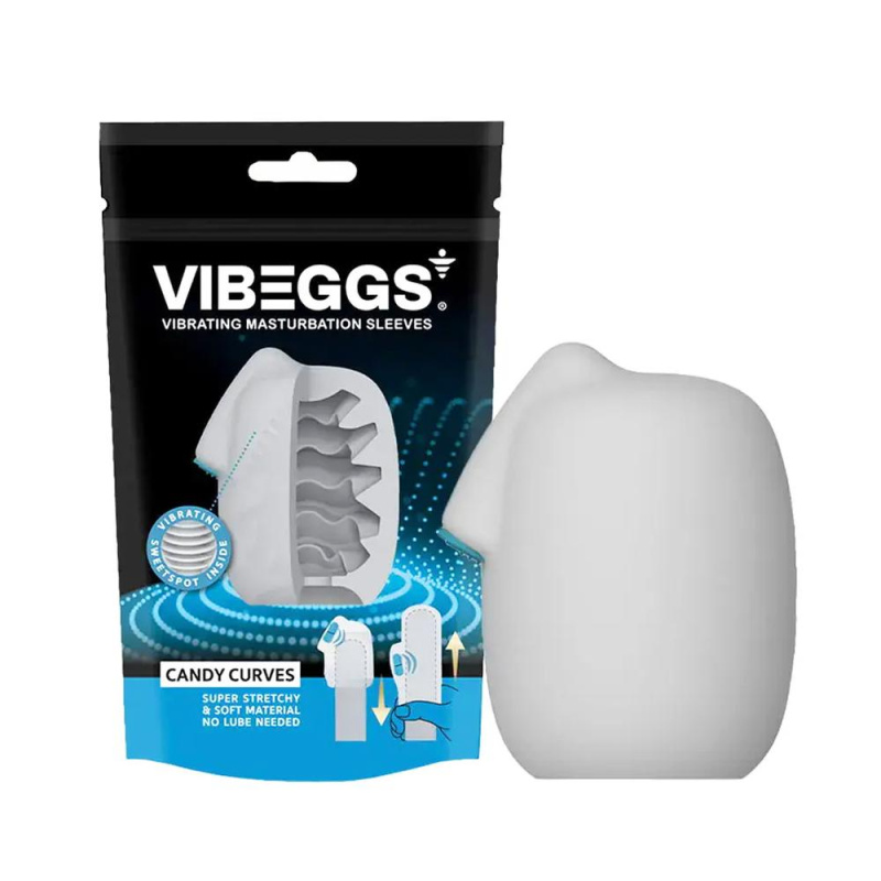 VIBEGGS Candy Curves vibrační masturbátor