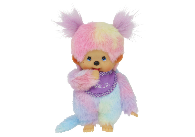 Monchhichi Mončiči dívka duhová (plněná kuličkami) 20 cm