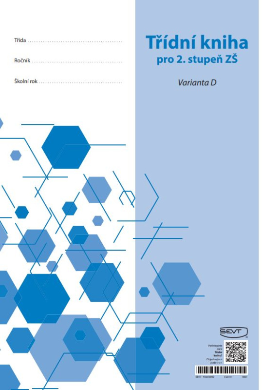 Třídní kniha pro 2. stupeň ZŠ - Varianta D