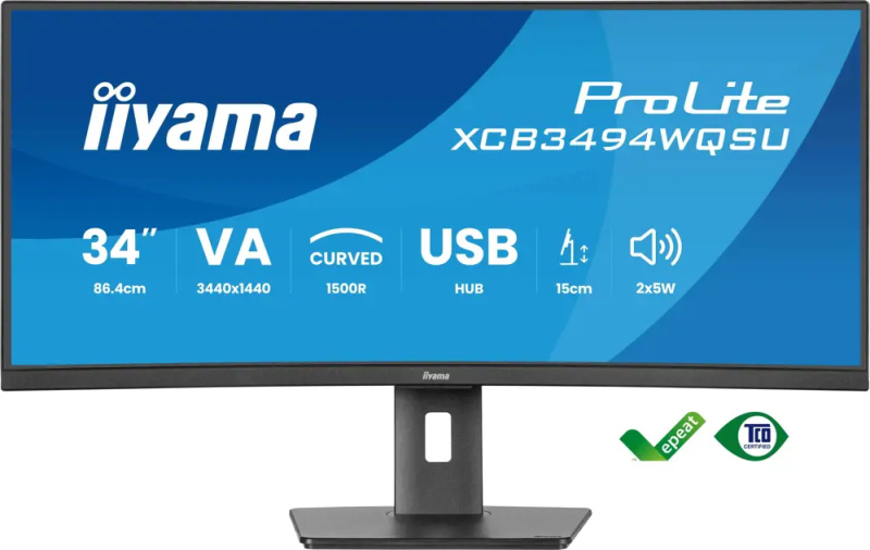 iiyama ProLite XCB3494WQSU-B1 Černá