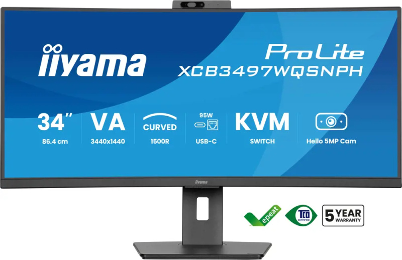 iiyama ProLite XCB3497WQSNPH-B1 Černá