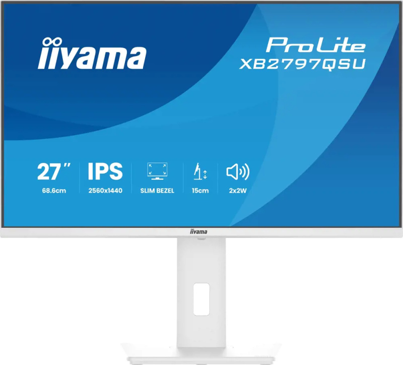 iiyama ProLite/XB2797QSU-W1/27"/IPS/QHD/75Hz/1ms/Bílá/5R