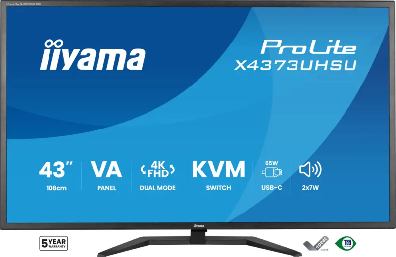 iiyama ProLite X4373UHSU-B2 Černá