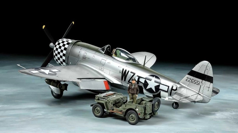 Tamiya 25214 P-47D Bubbletop & 4x4 LV 1:48 1:48