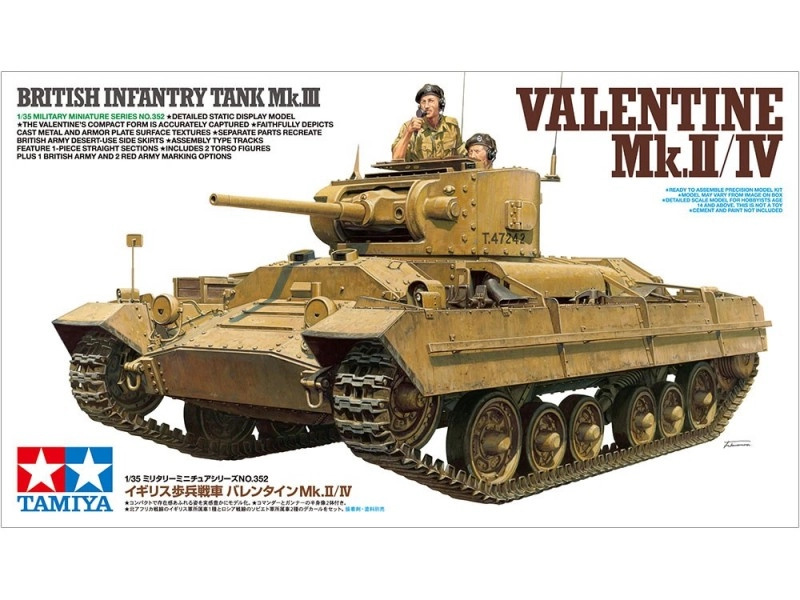 Tamiya Valentine Mk. II IV British Infantry Tank Mk. III 1:35