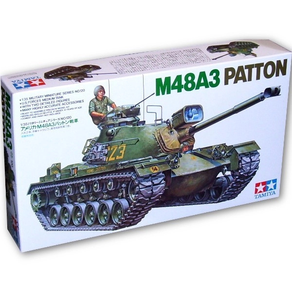 Plastikový model tanku Tamiya 35120 US M48A3 Patton Tank 1/35
