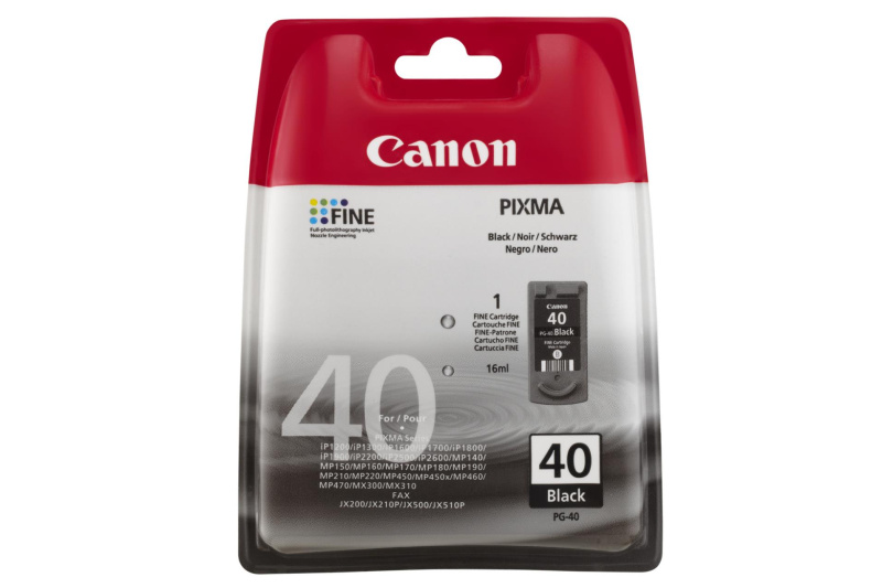 Cartridge s tiskovou hlavou Canon PG-40 - černá
